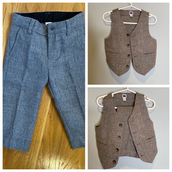 JANIE AND JACK matching suit vest pants - Picture 1 of 12